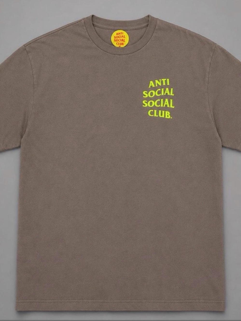 Anti Social Social Club ‘Frog’ Grey Tee Front and back Frog Graphic - Picture 2 of 3